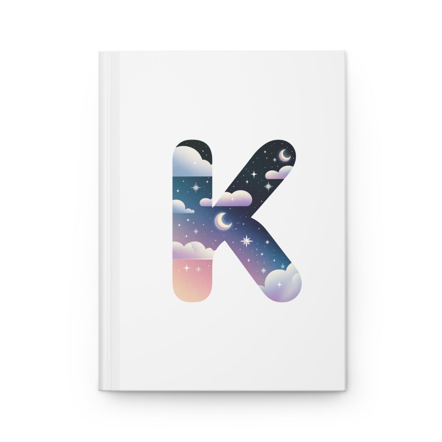 Celestial Dreams Initial 'K' Hardcover Notebook