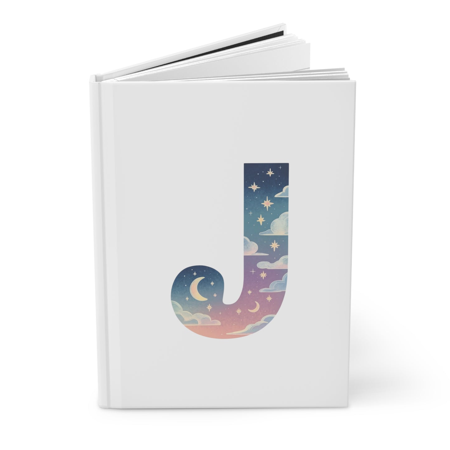 Celestial Dreams Initial 'J' Hardcover Notebook