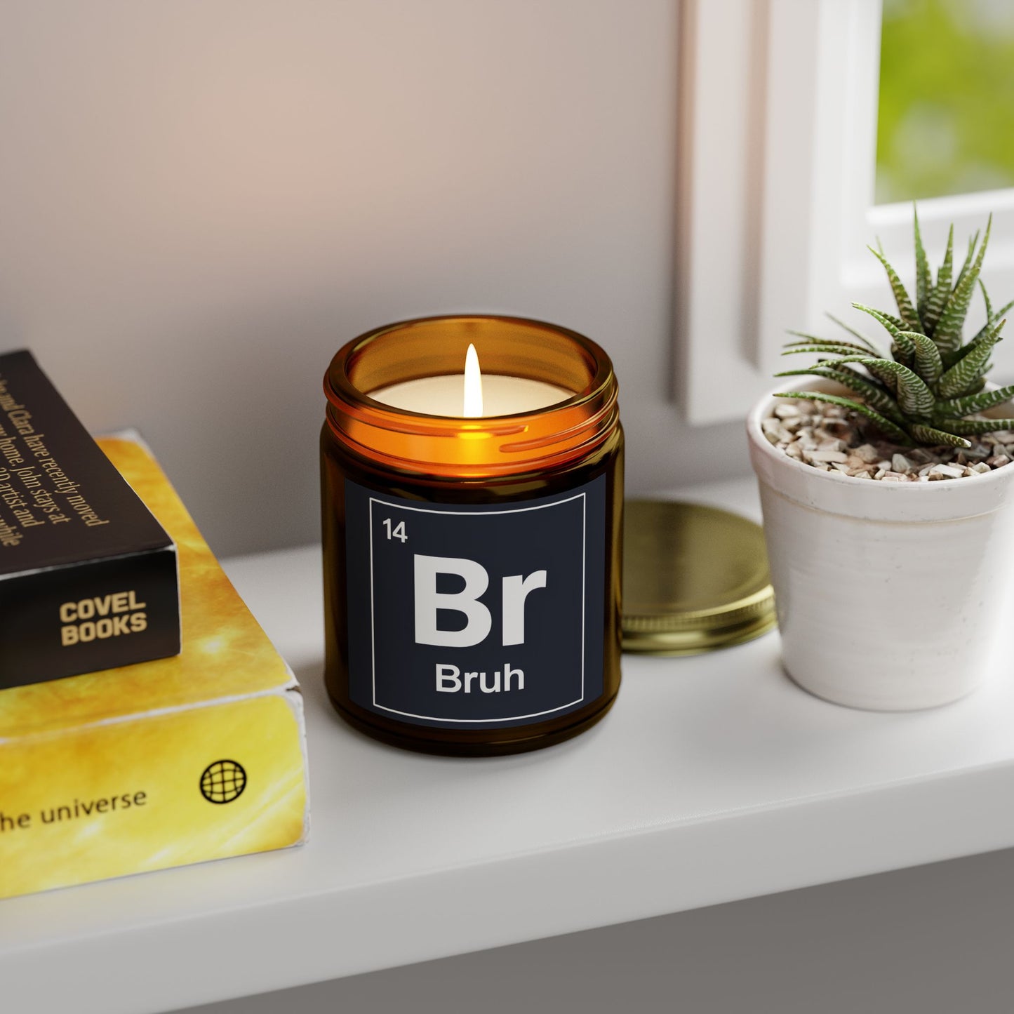 Bruh Coconut Apricot Wax Hand Poured Candle