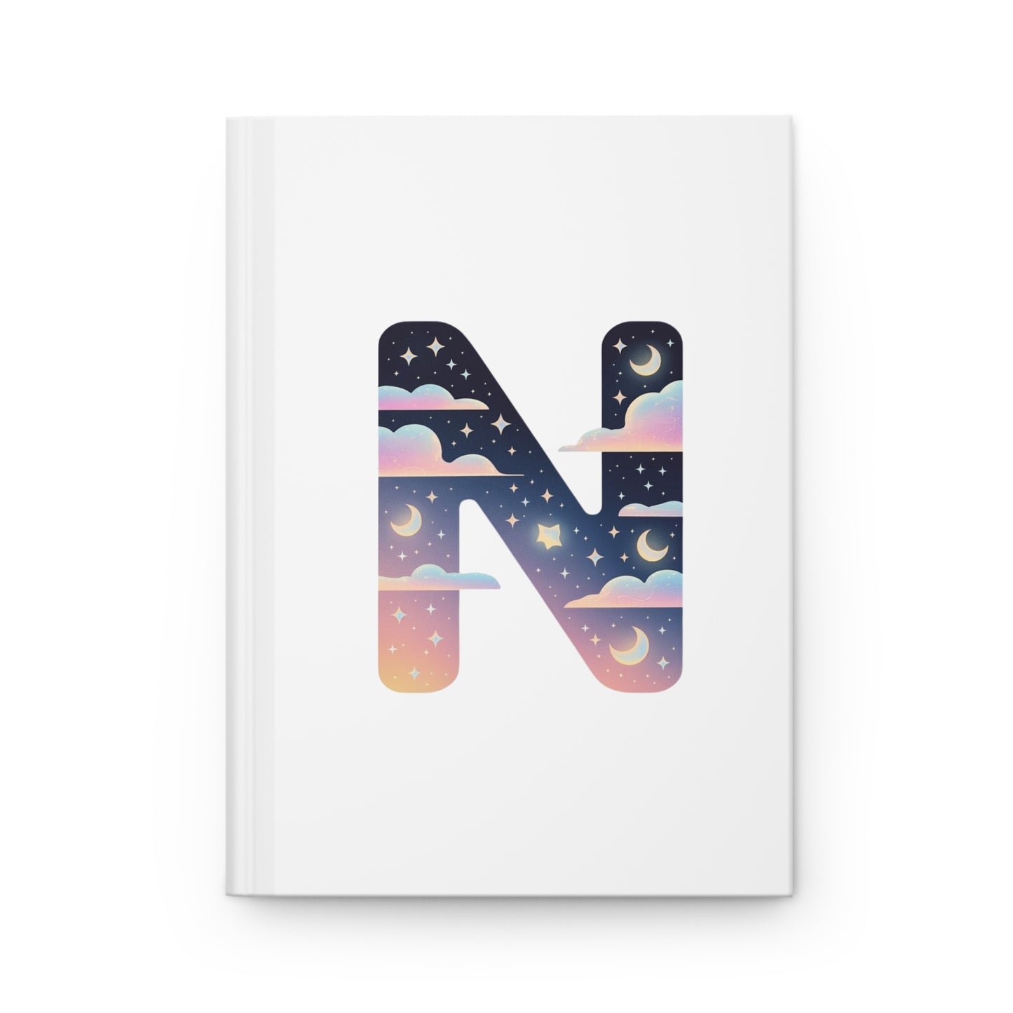 Celestial Dreams Initial 'M' Hardcover Notebook