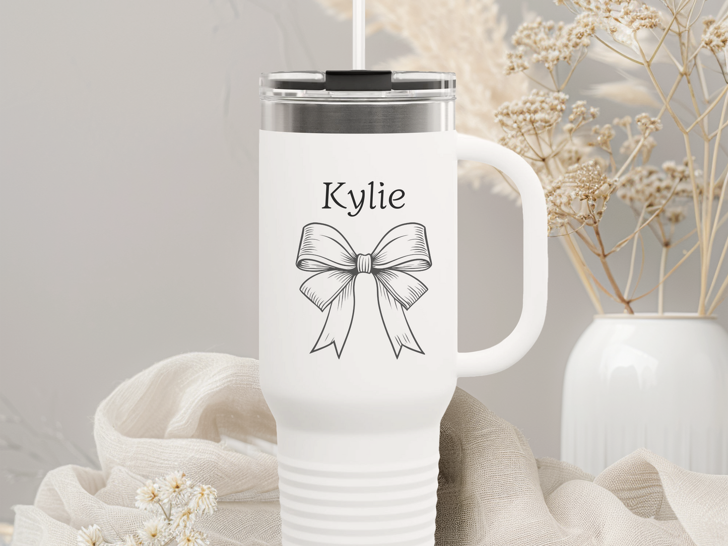 Coquette Bow Personalized 40oz Tumbler