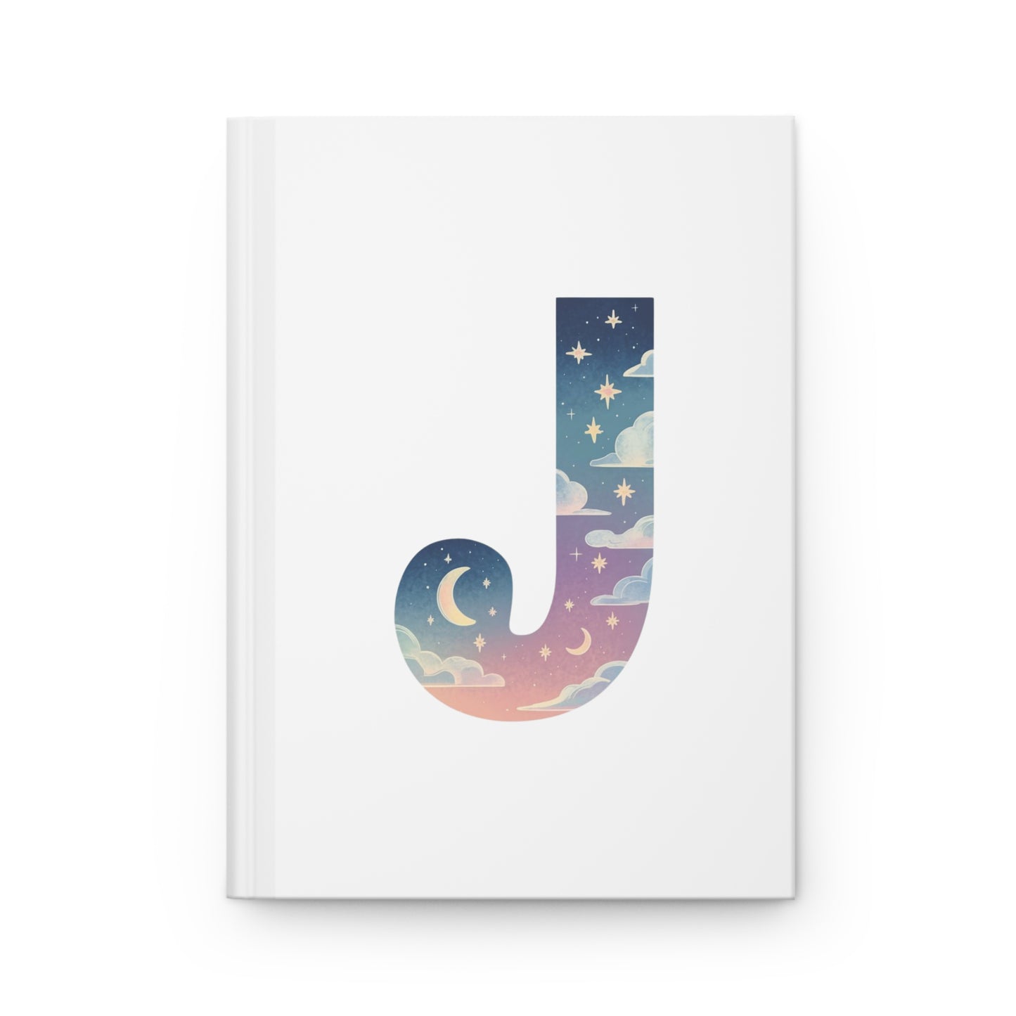 Celestial Dreams Initial 'J' Hardcover Notebook