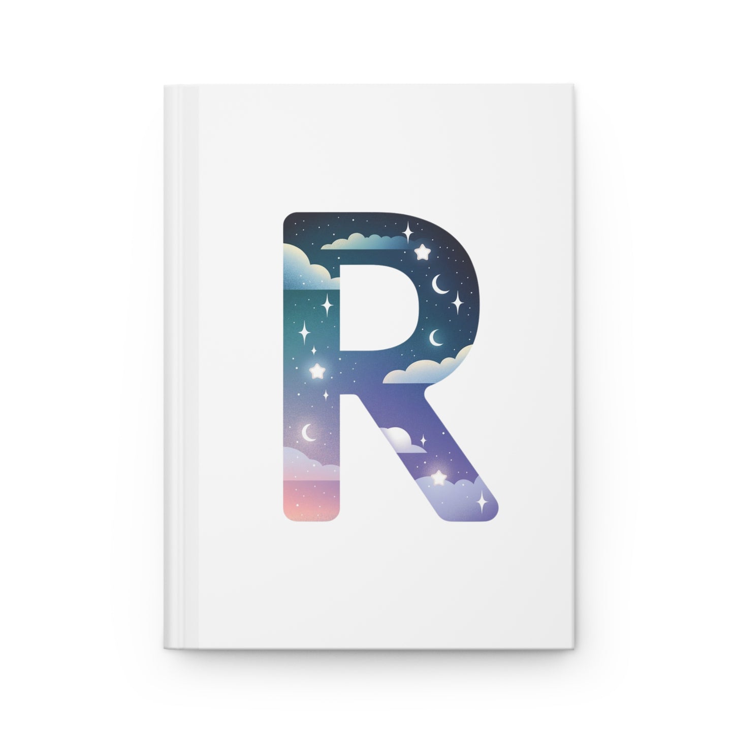 Celestial Dreams Initial 'R' Hardcover Notebook