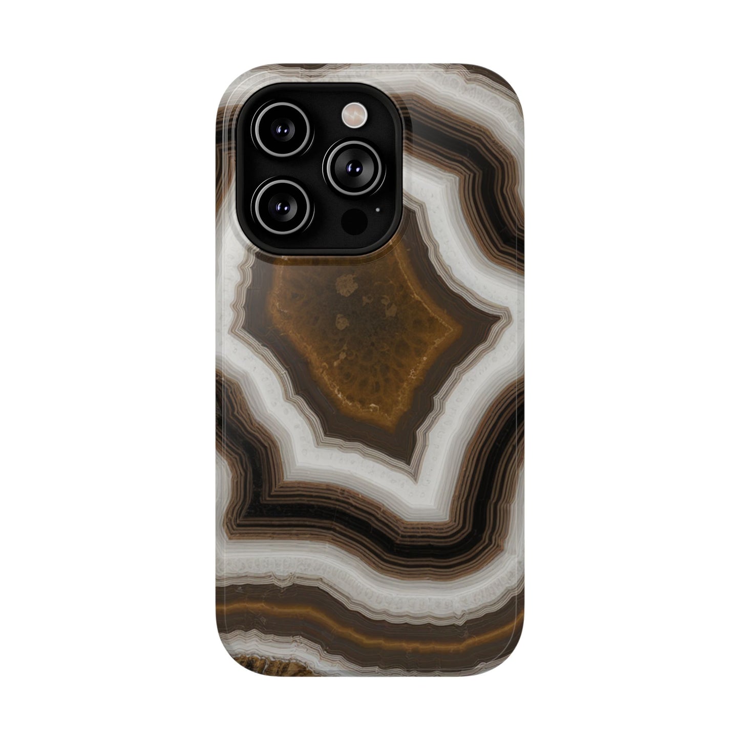 Banded Agate Crystal Impact-Resistant Phone Cases