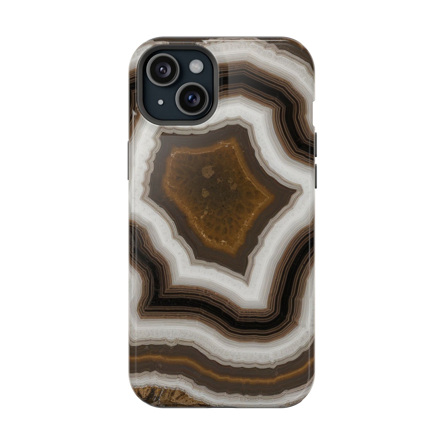 Banded Agate Crystal Impact-Resistant Phone Cases