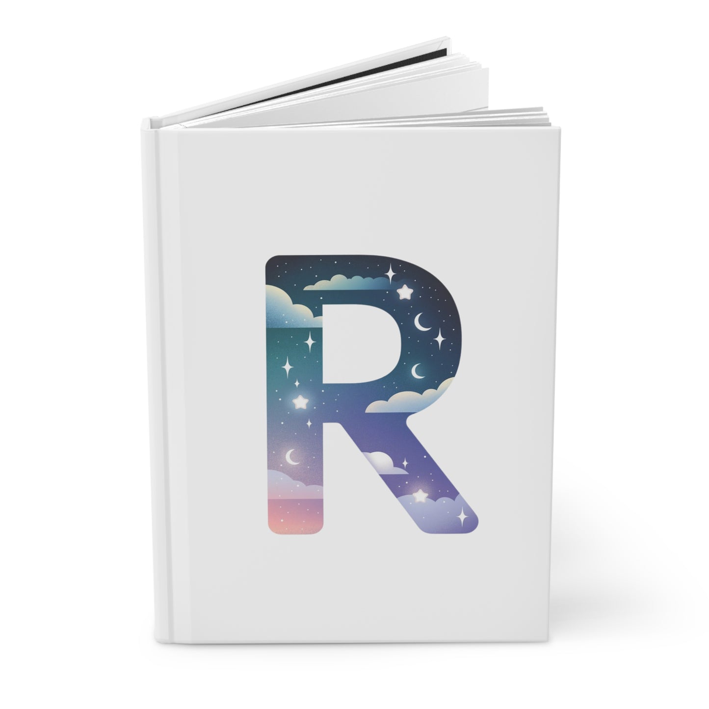 Celestial Dreams Initial 'R' Hardcover Notebook
