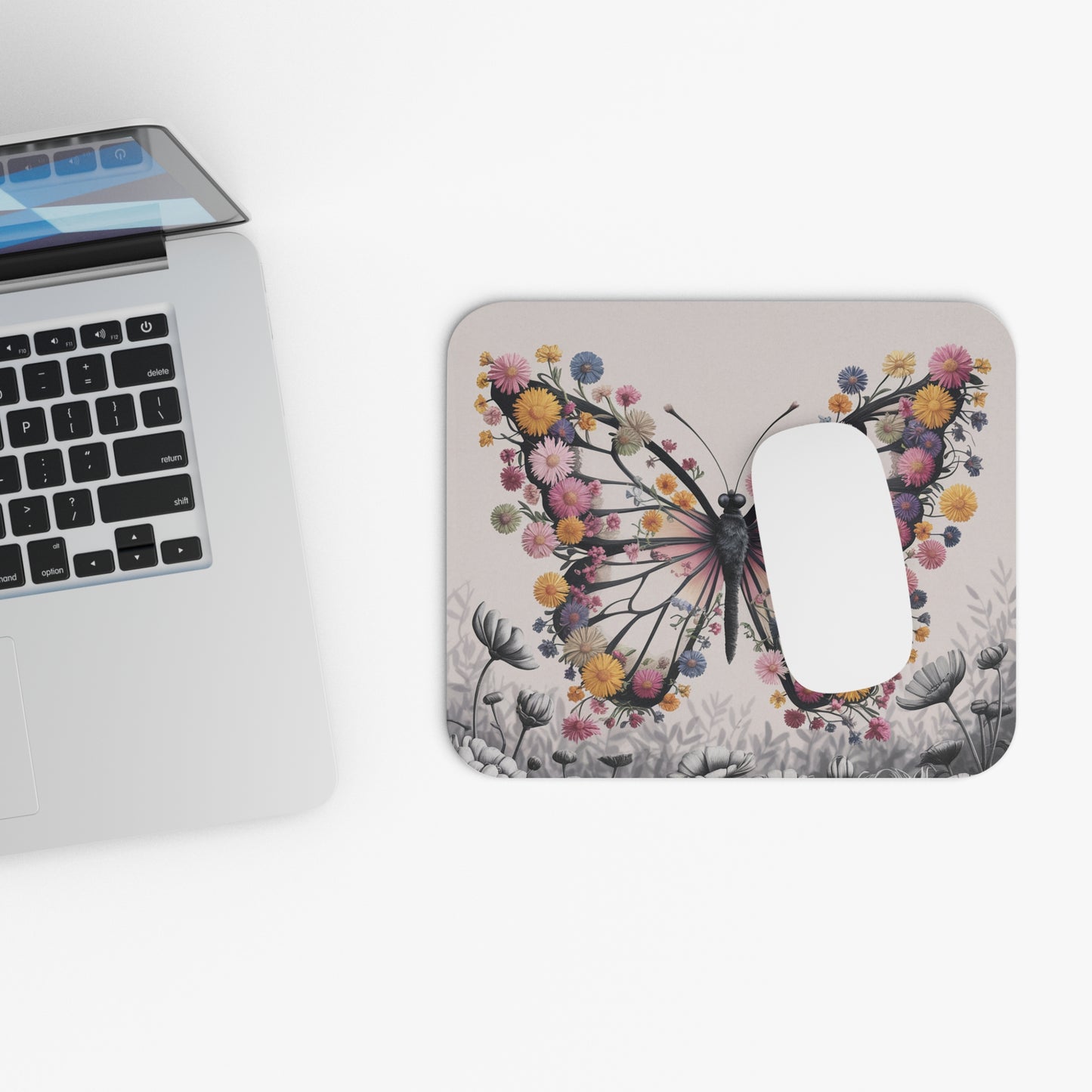Botanical Butterfly Mouse Pad