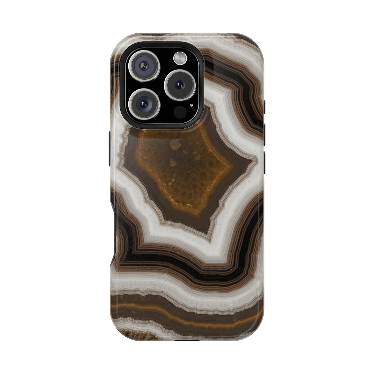 Banded Agate Crystal Impact-Resistant Phone Cases