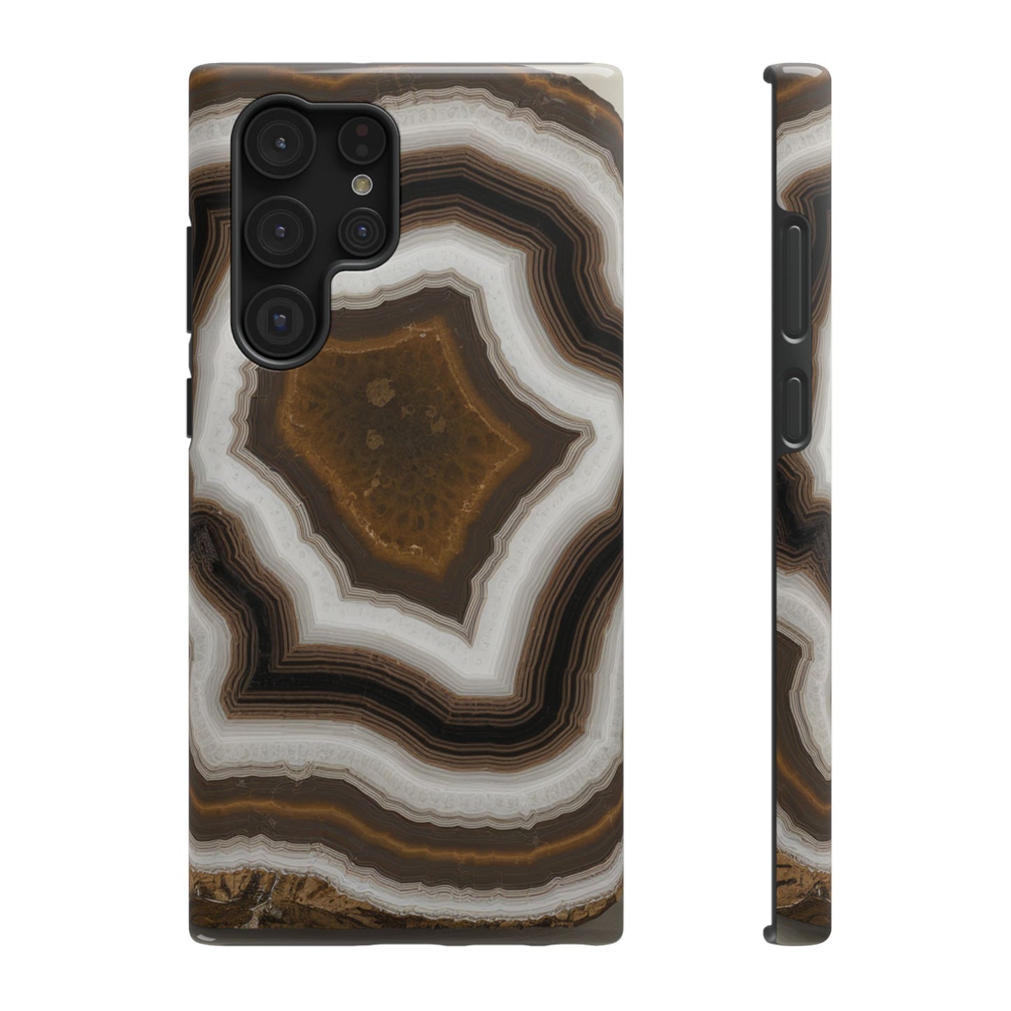Banded Agate Crystal Impact-Resistant Phone Cases