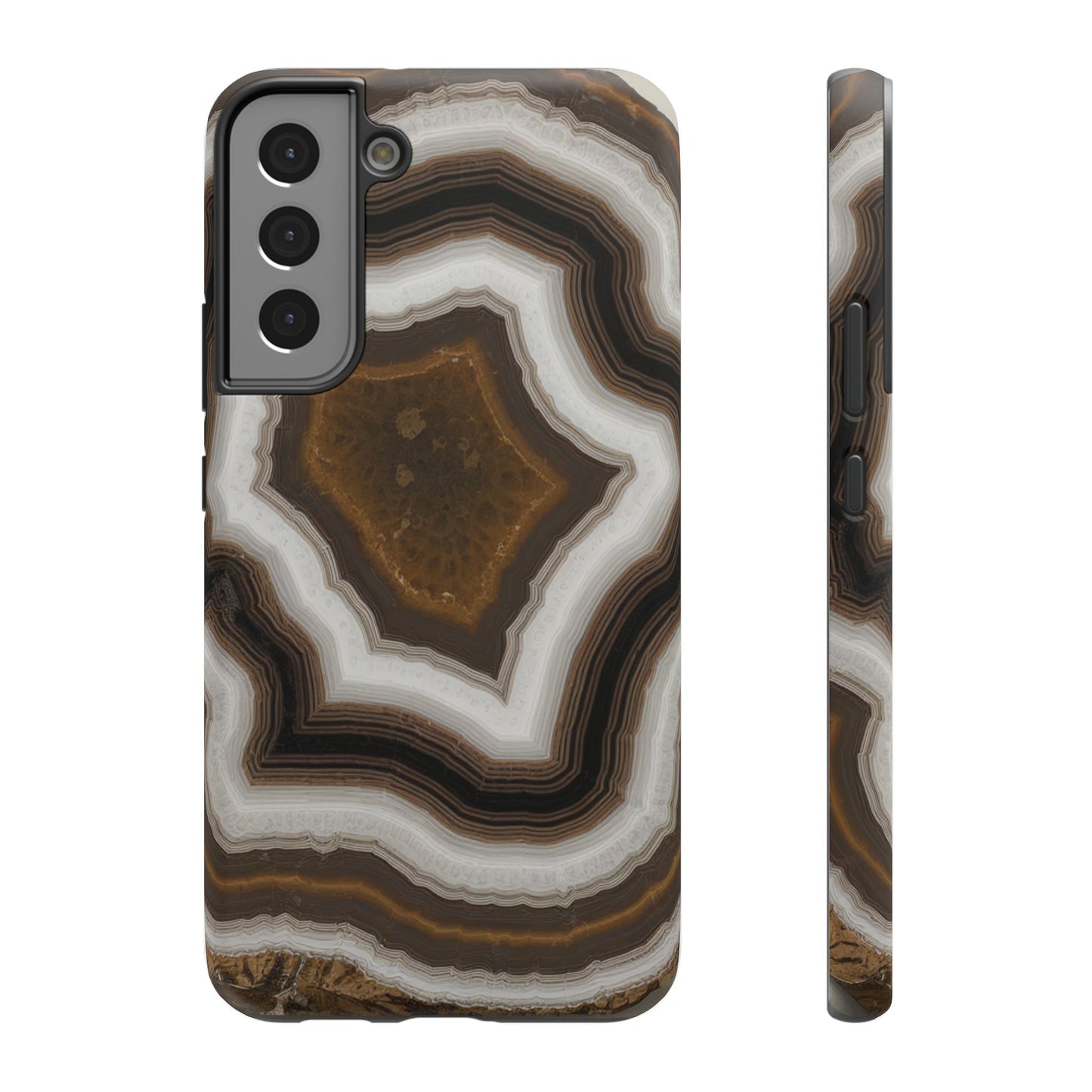 Banded Agate Crystal Impact-Resistant Phone Cases