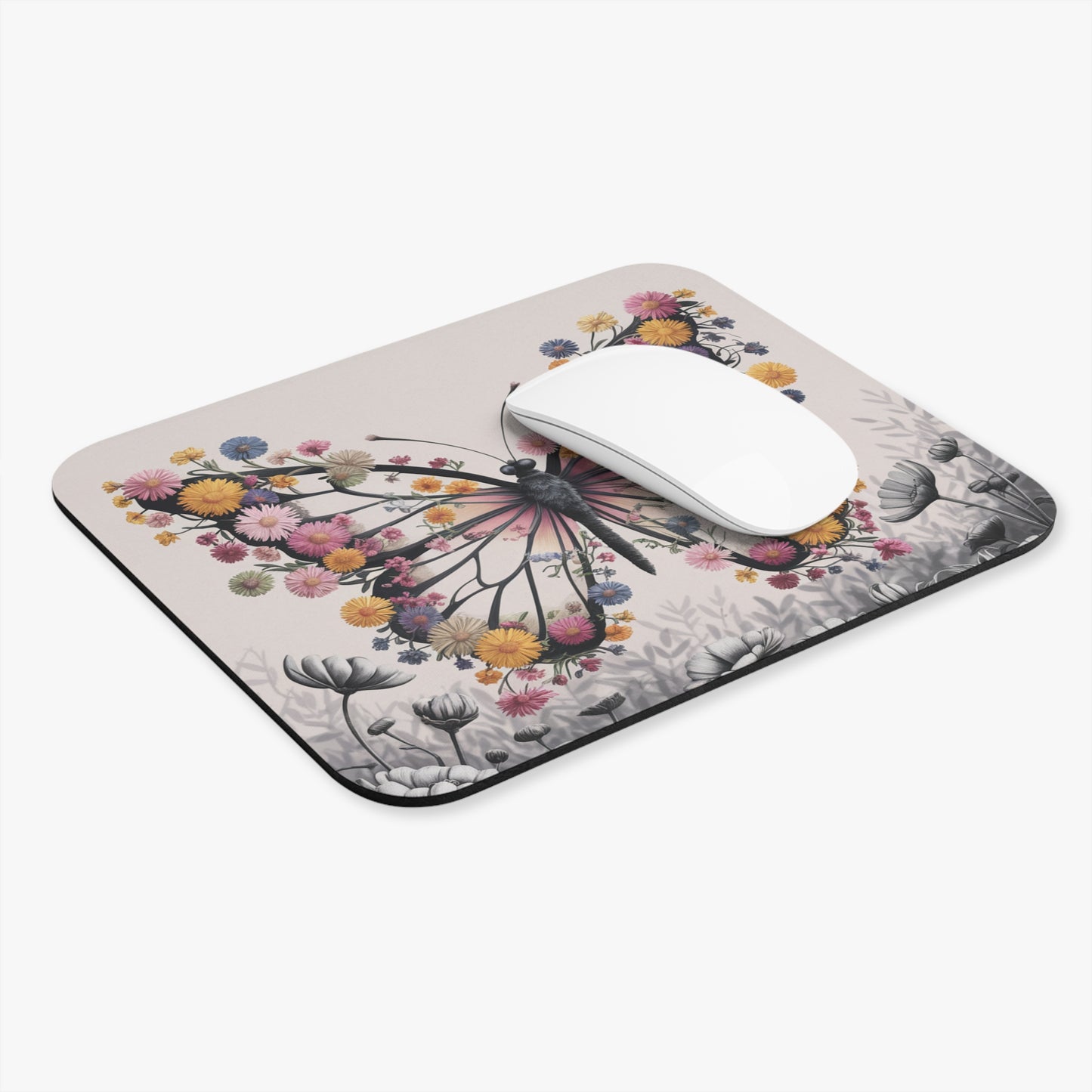 Botanical Butterfly Mouse Pad