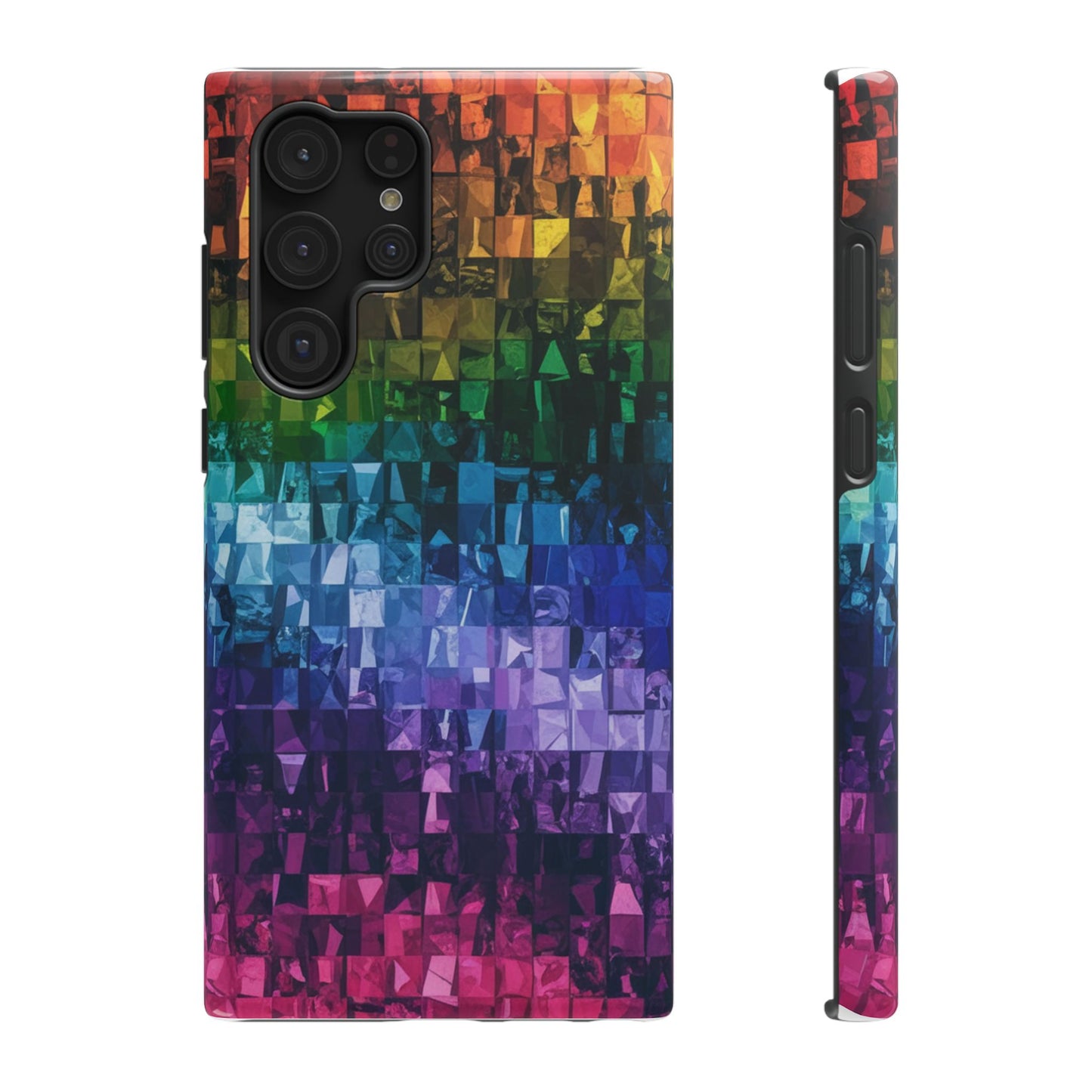 Rainbow Glisten Impact-Resistant Phone Cases