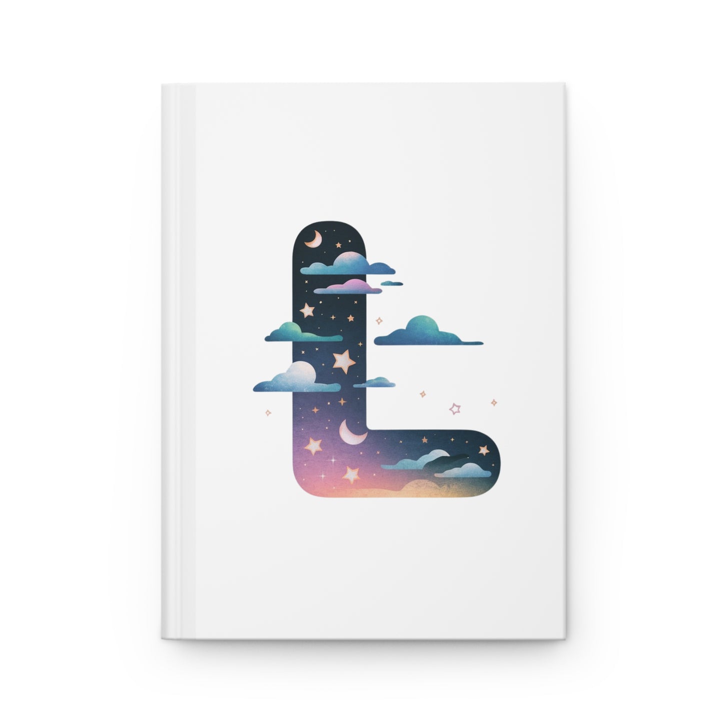 Celestial Dreams Initial 'L' Hardcover Notebook
