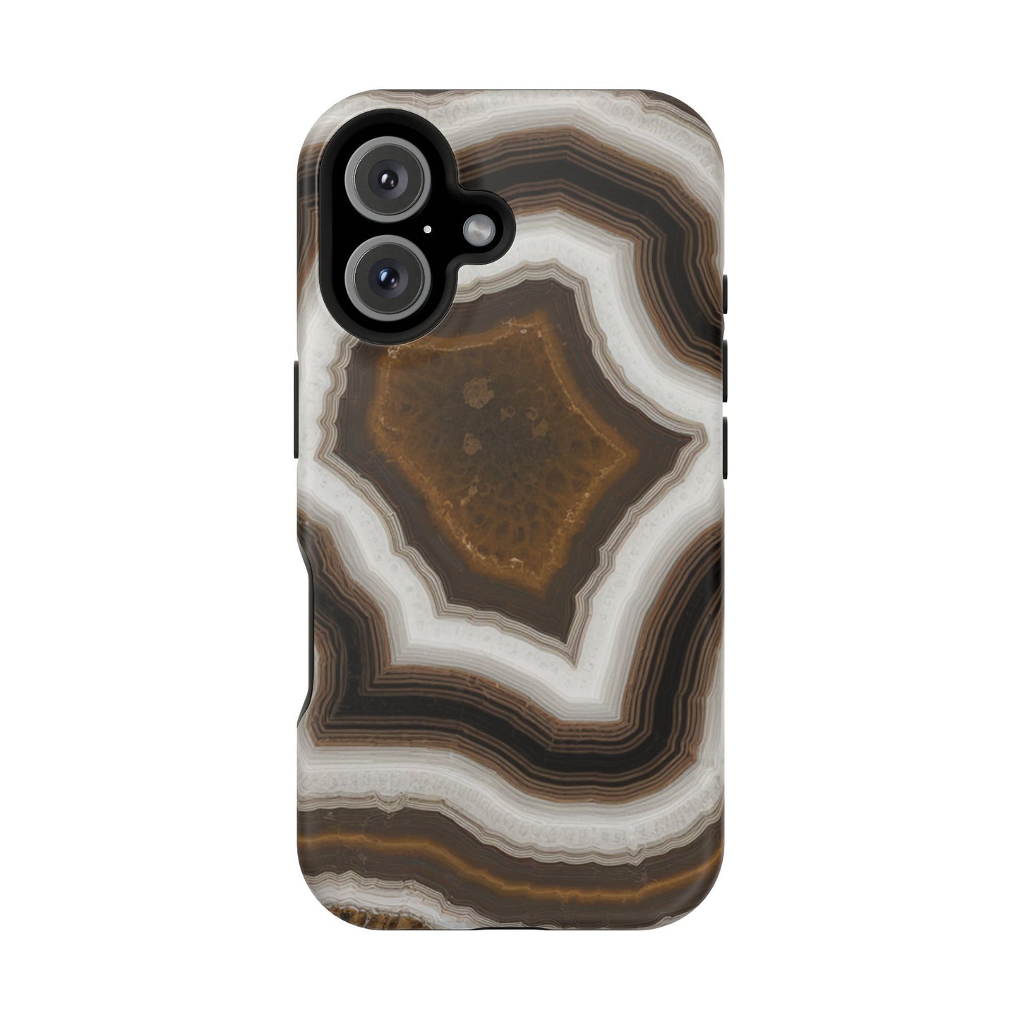Banded Agate Crystal Impact-Resistant Phone Cases