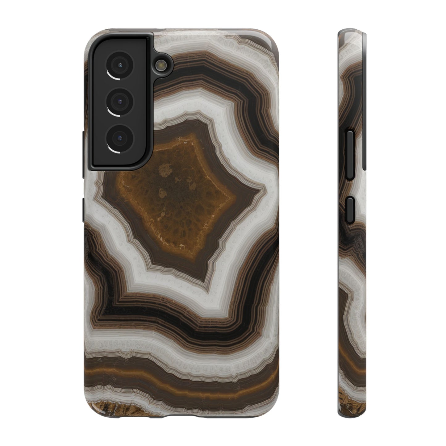 Banded Agate Crystal Impact-Resistant Phone Cases