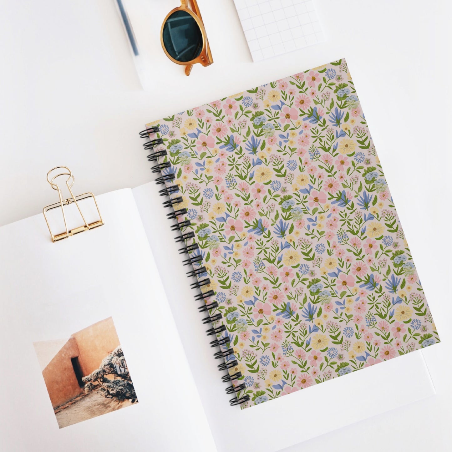 Delicate Flower Pattern Notebook