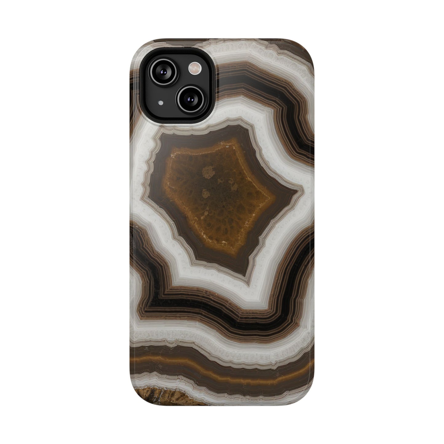 Banded Agate Crystal Impact-Resistant Phone Cases
