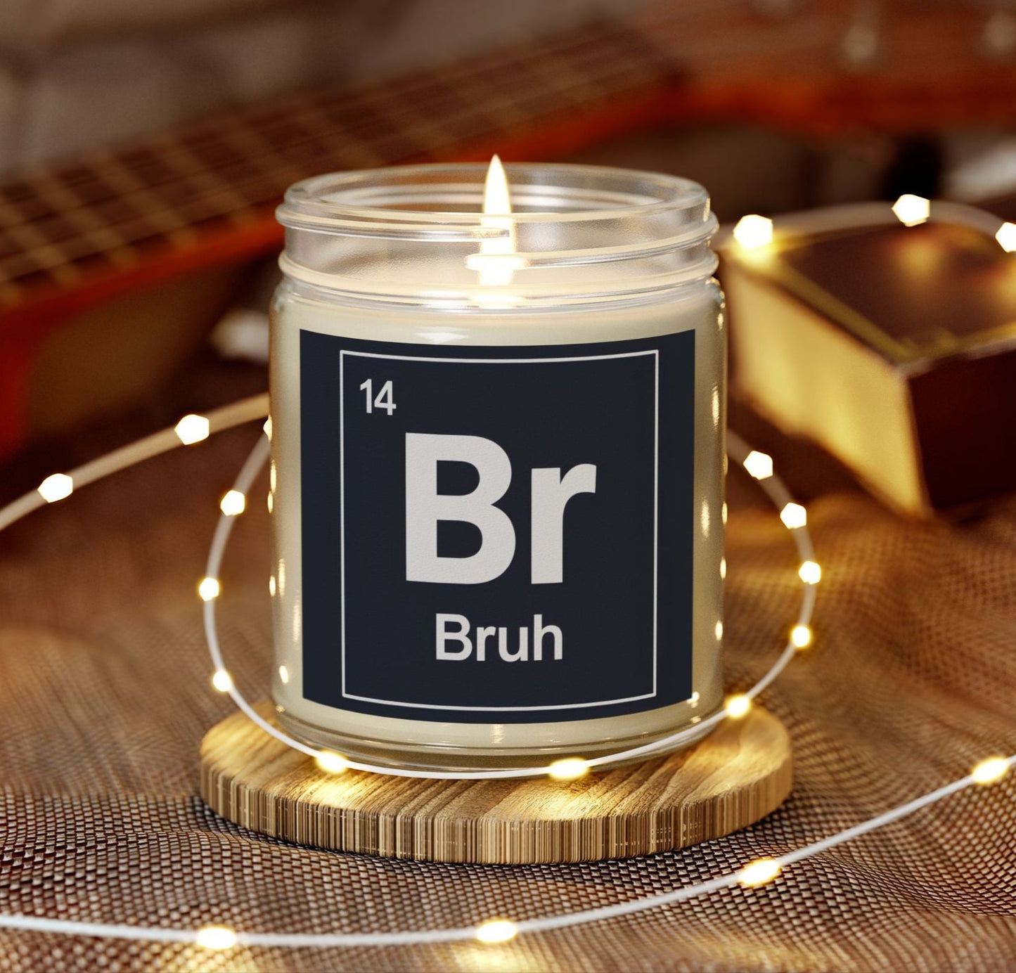 Bruh Coconut Apricot Wax Hand Poured Candle