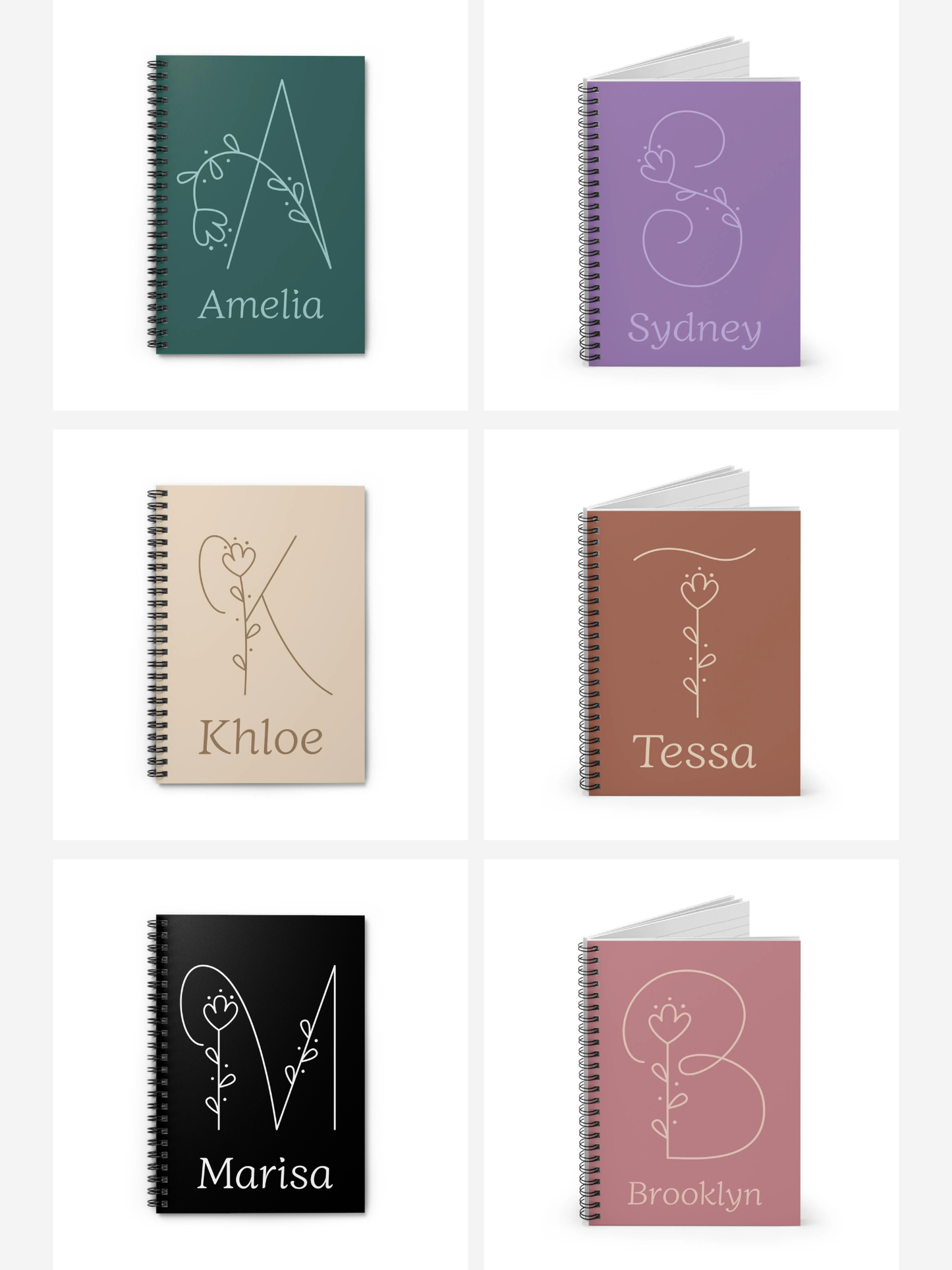 Personalized Spiral Notebook