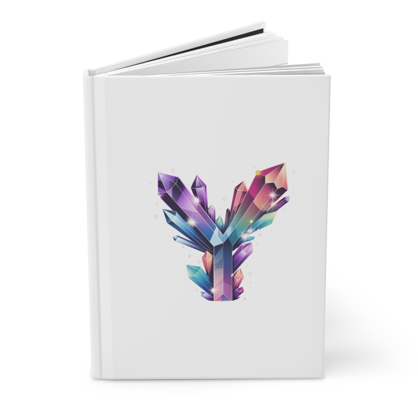 Crystal Inspired Initial 'Y' Hardcover Notebook