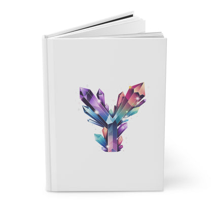 Crystal Inspired Initial 'Y' Hardcover Notebook