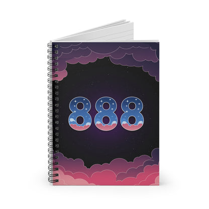 Angel Numbers '888' Spiral Notebook