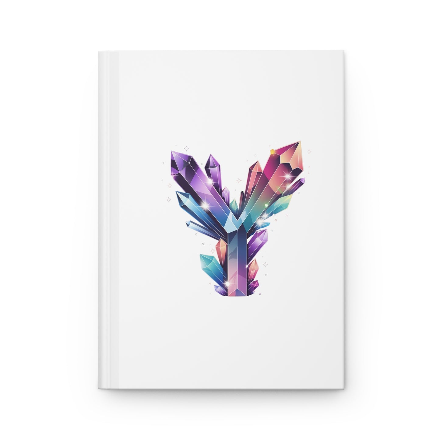 Crystal Inspired Initial 'Y' Hardcover Notebook