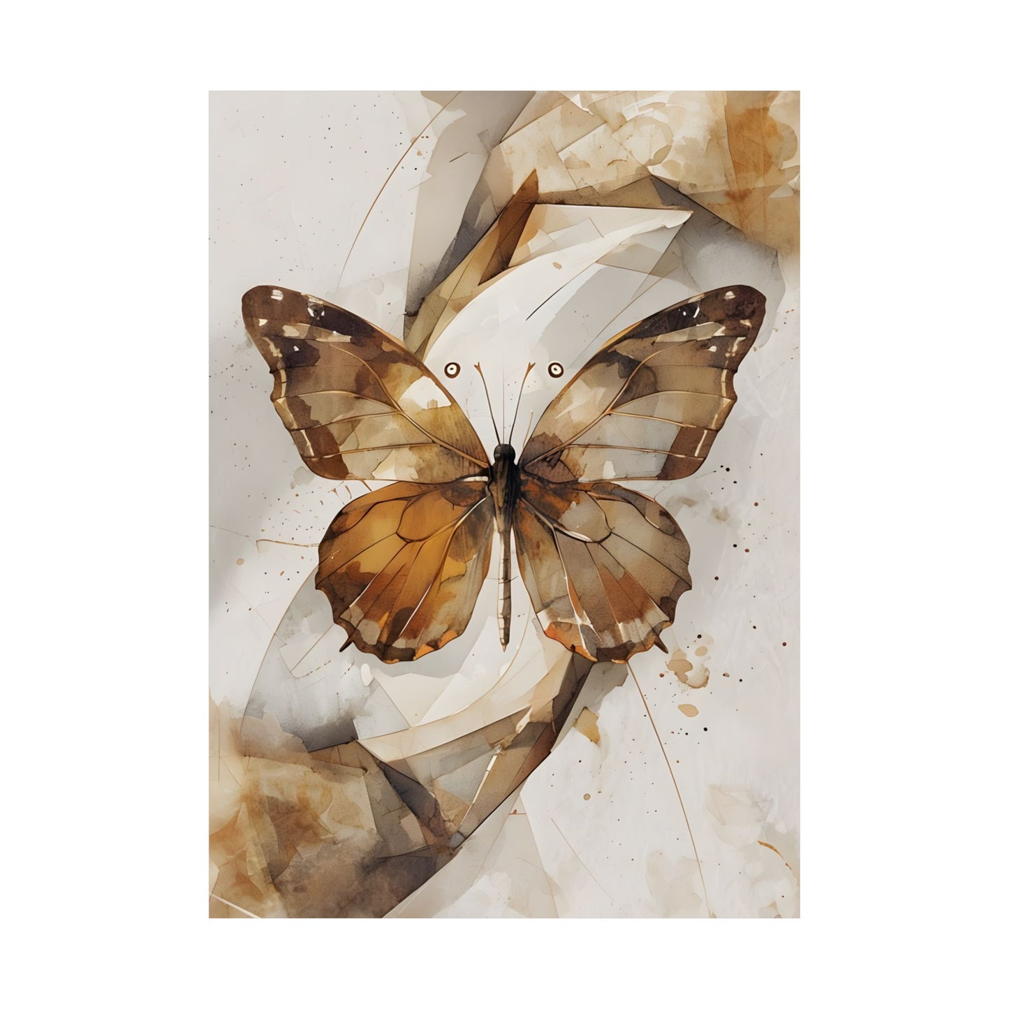 Mosaic Butterfly Wall Art Poster