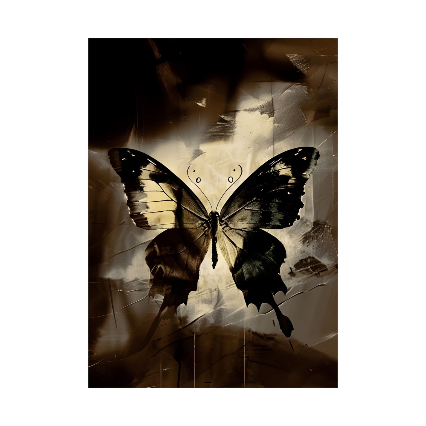 Butterfly Expressionism Wall Art Poster