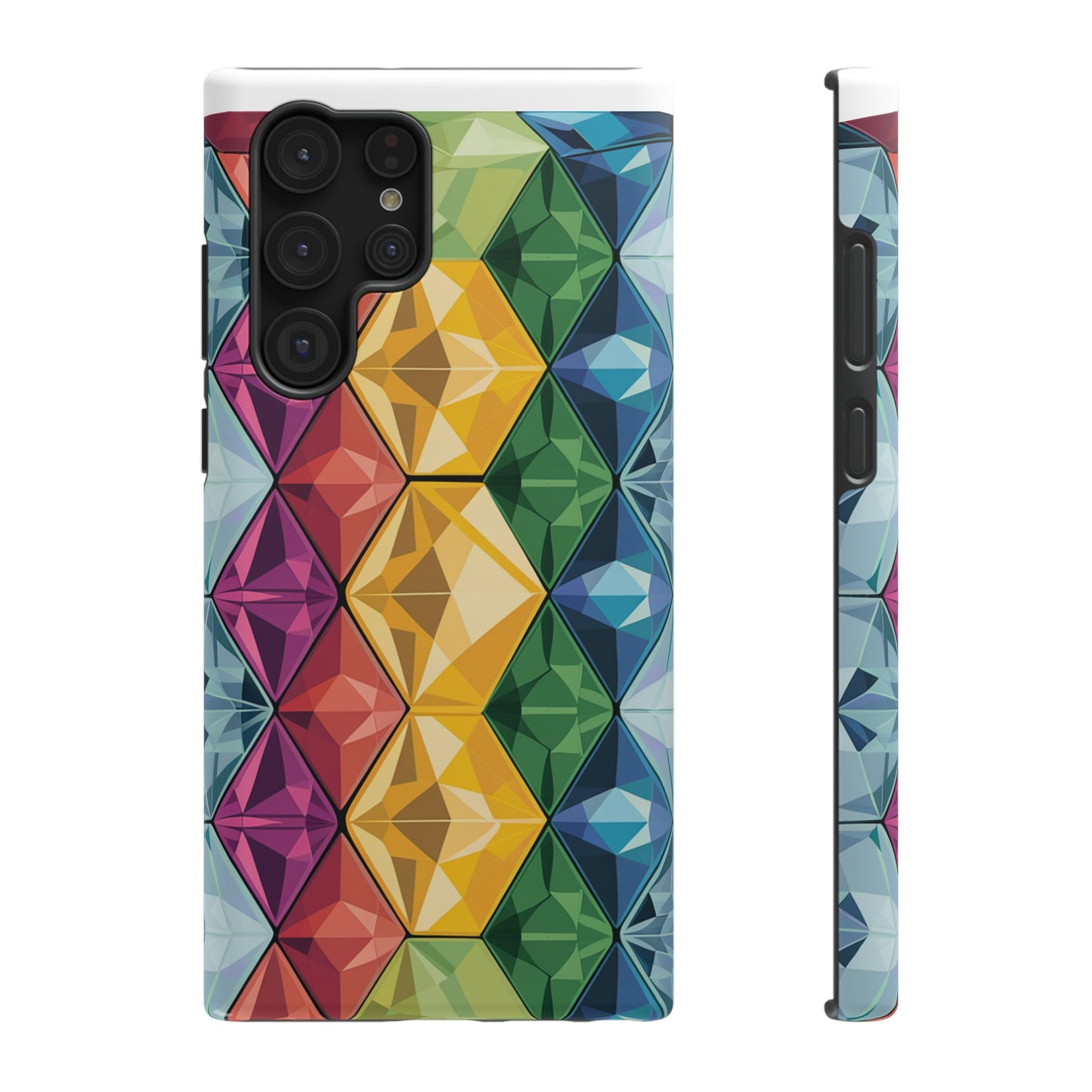 Rainbow Gems Impact-Resistant Phone Cases