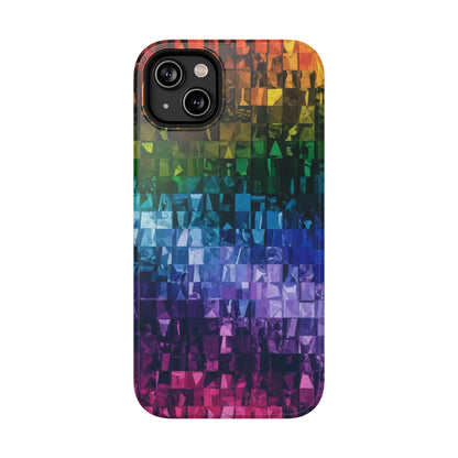 Rainbow Glisten Impact-Resistant Phone Cases