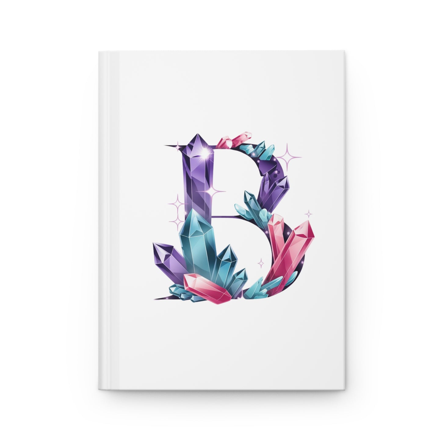 Crystal Inspired Initial 'B' Hardcover Notebook