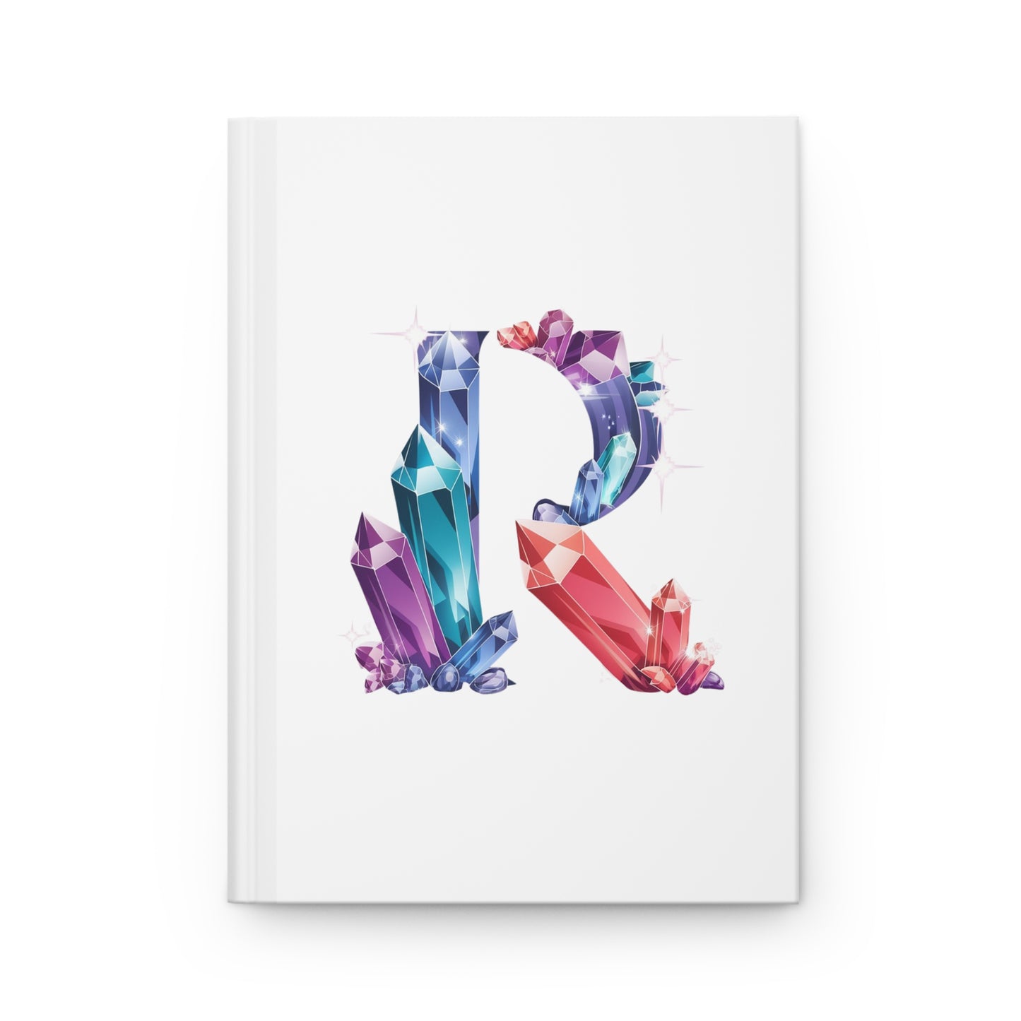 Crystal Inspired Initial 'R' Hardcover Notebook