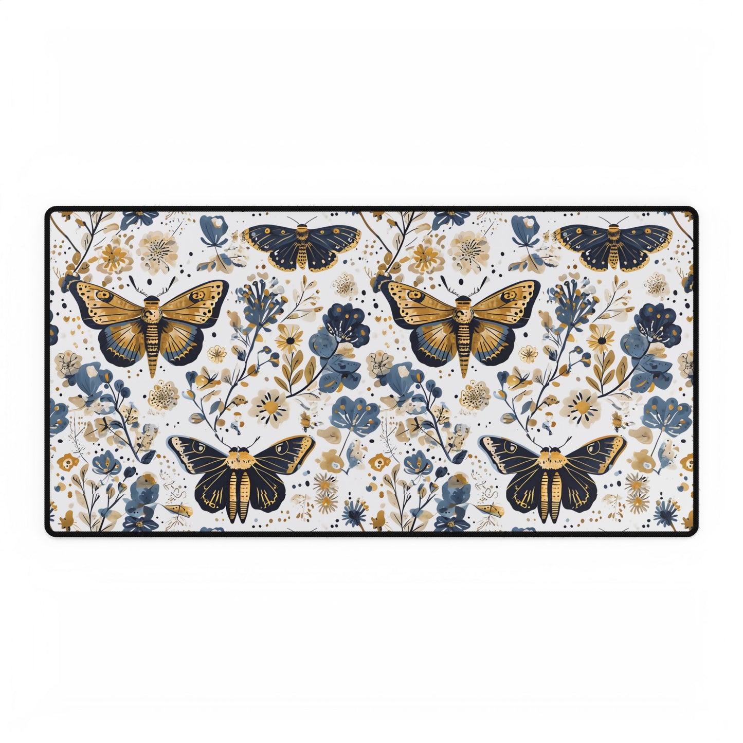 Floral Moth Desk Mat