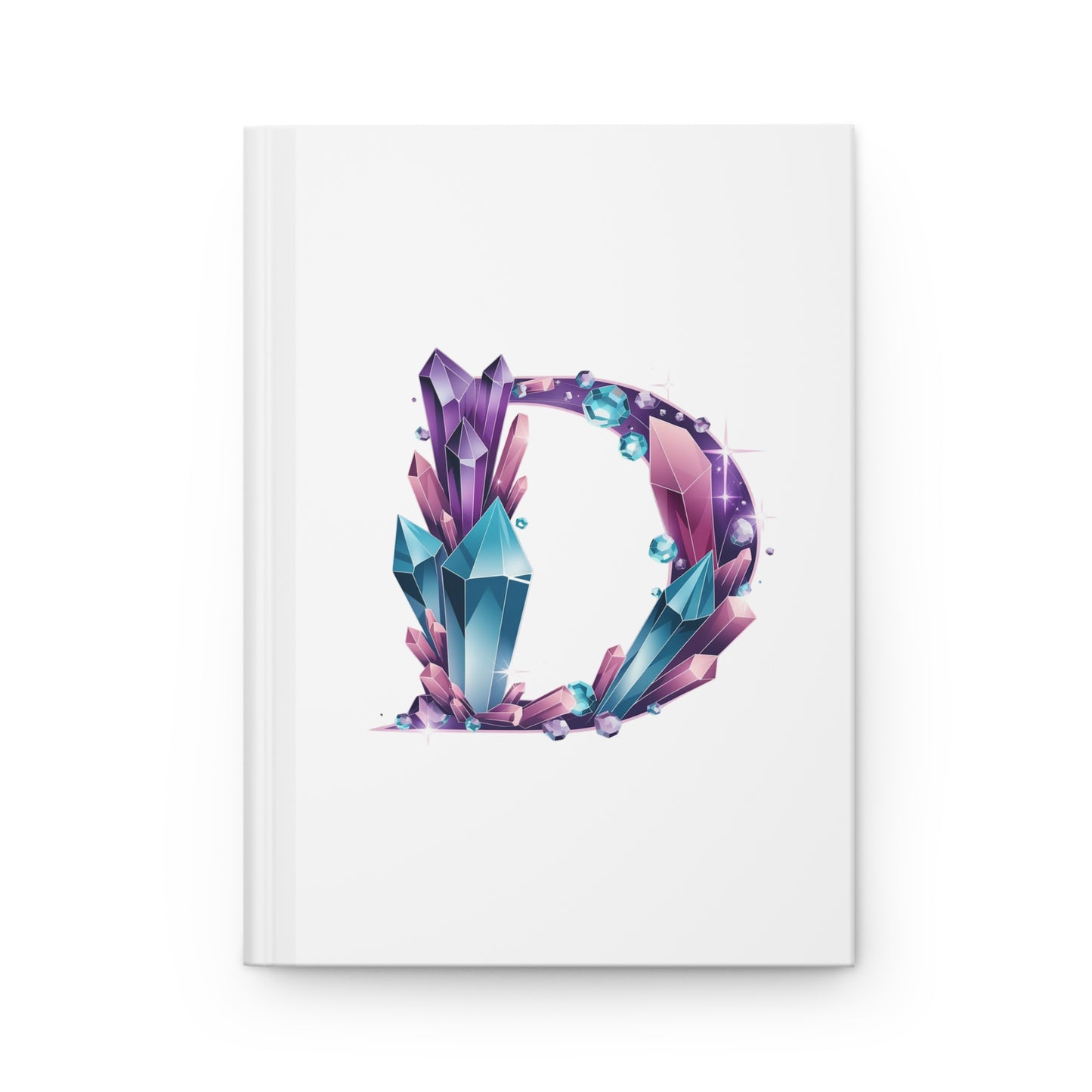 Crystal Inspired Initial 'D' Hardcover Notebook