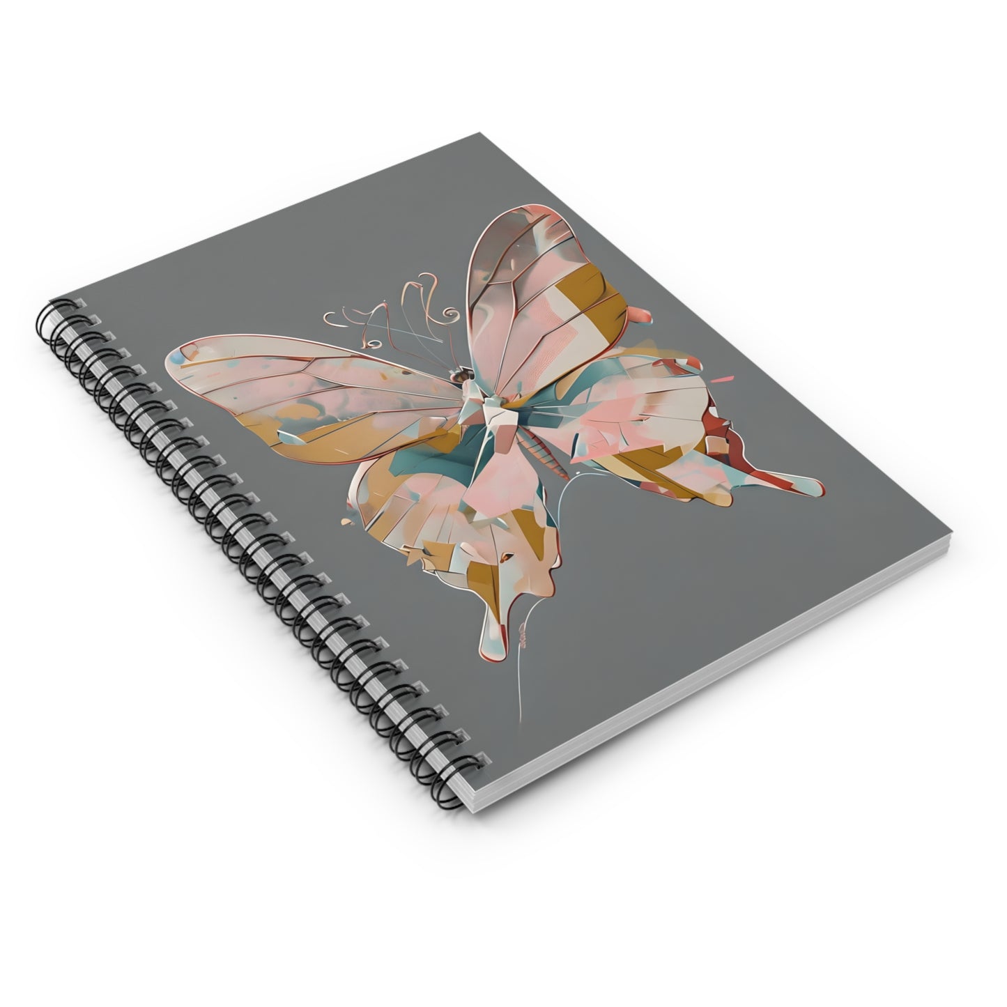 Mosaic Butterfly Spiral Notebook