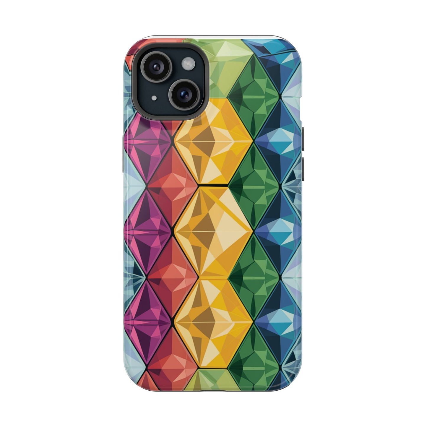 Rainbow Gems Impact-Resistant Phone Cases