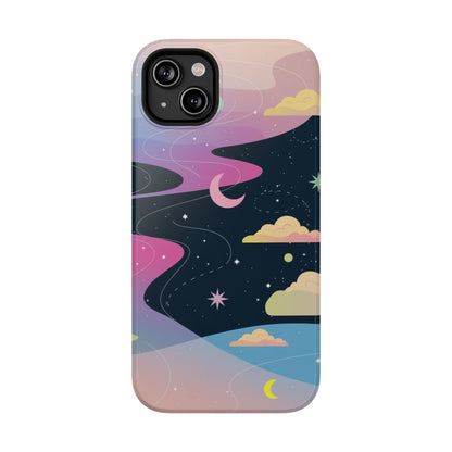 Celestial Night Sky Impact-Resistant Phone Cases