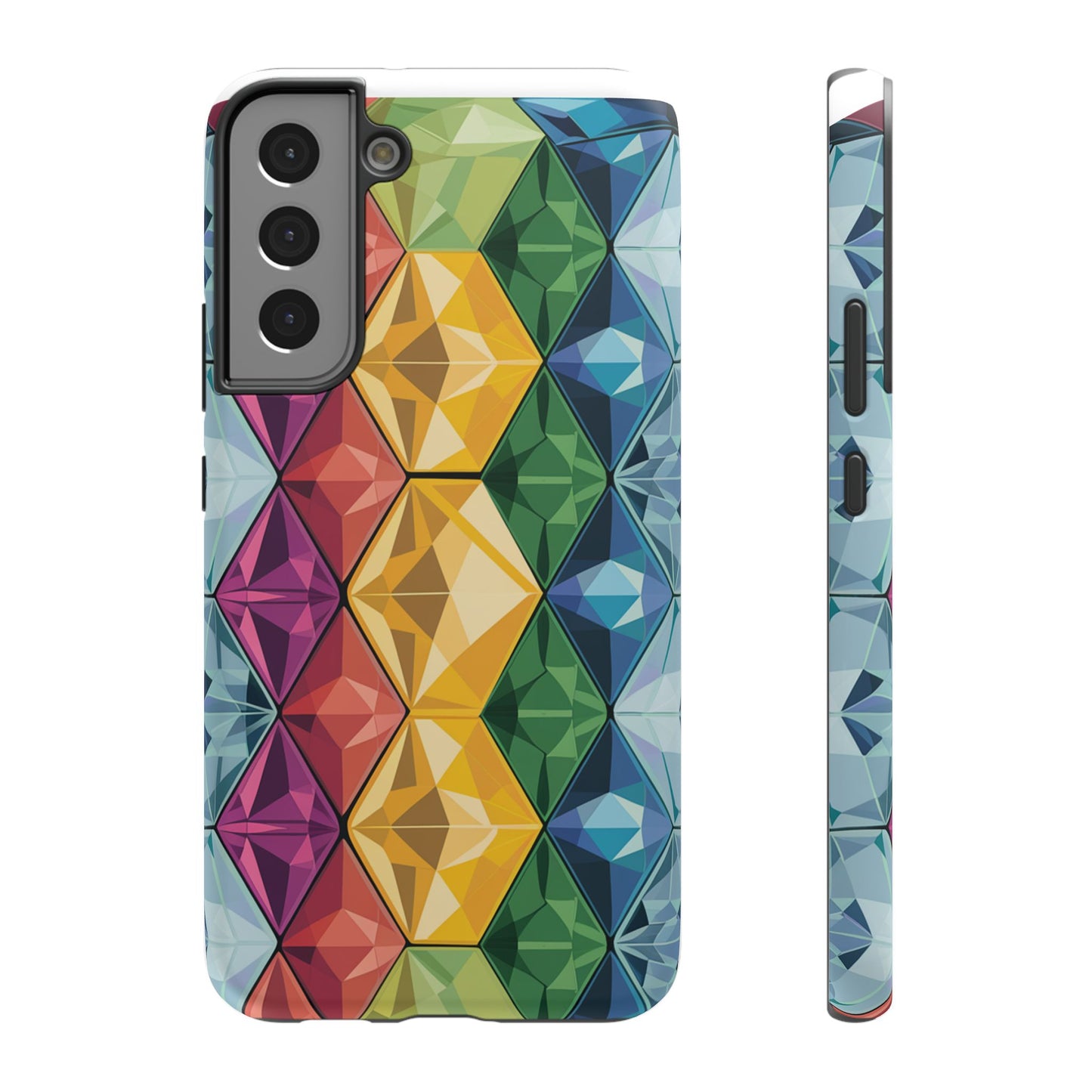 Rainbow Gems Impact-Resistant Phone Cases