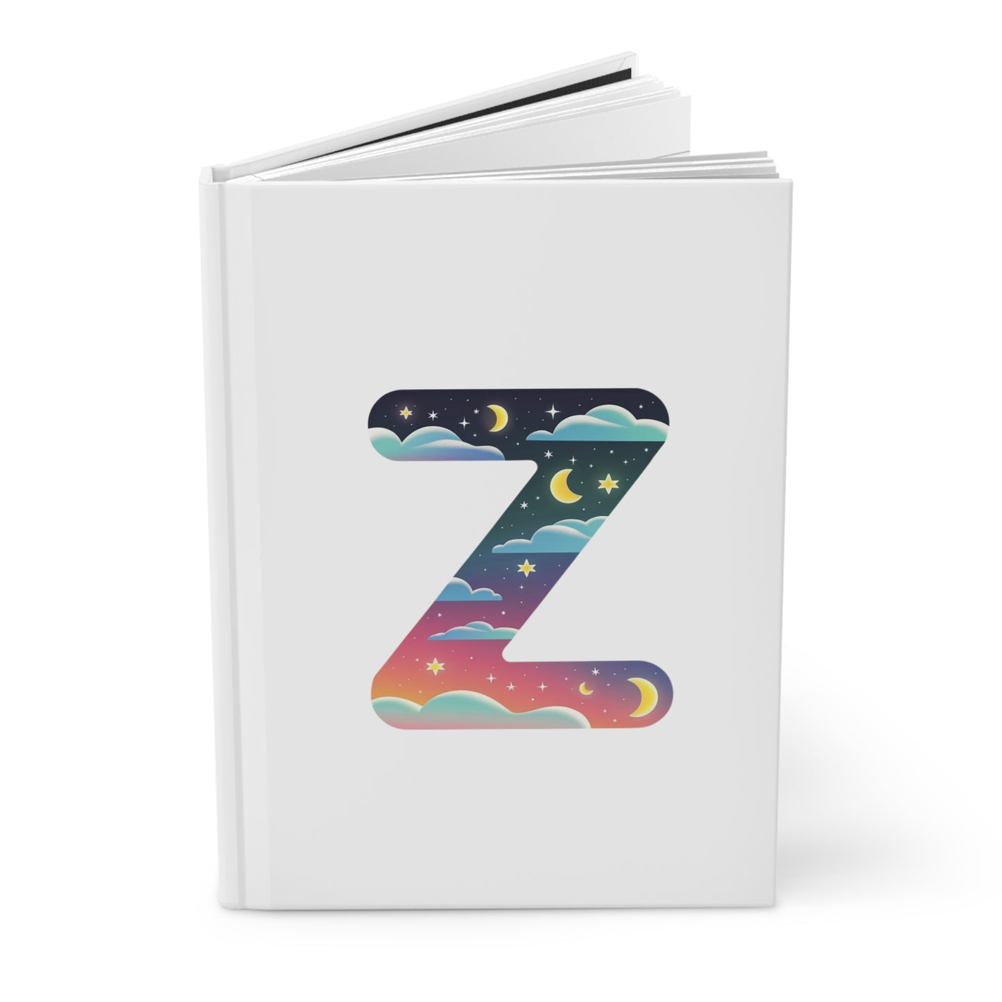 Celestial Dreams Initial 'Z' Hardcover Notebook