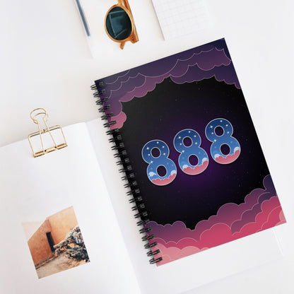 Angel Numbers '888' Spiral Notebook