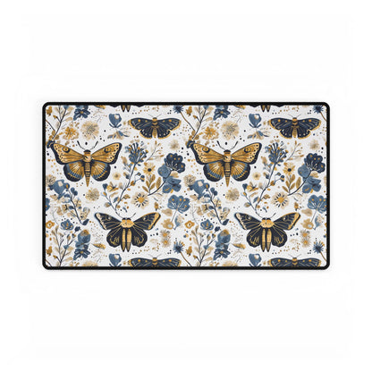 Floral Moth Desk Mat