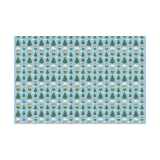 Christmas Alien Wrapping Paper Christmas Gift Wrap Holiday Gift Wrap Wrapping Paper Roll Gift Wrap Paper