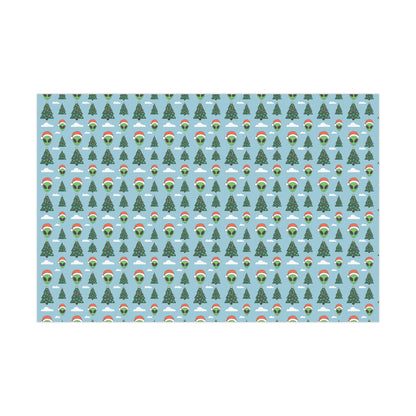 Christmas Alien Wrapping Paper Christmas Gift Wrap Holiday Gift Wrap Wrapping Paper Roll Gift Wrap Paper