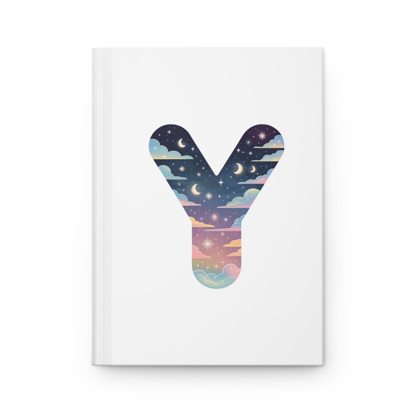 Celestial Dreams Initial 'Y' Hardcover Notebook