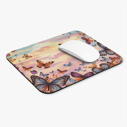 Watercolor Butterfly Sky Mouse Pad