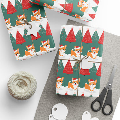 Christmas Corgi Wrapping Paper