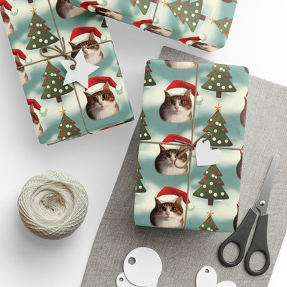 Christmas Cat Wrapping Paper