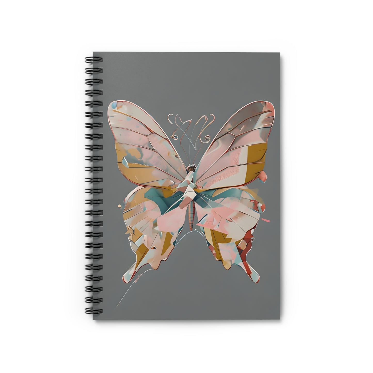 Mosaic Butterfly Spiral Notebook