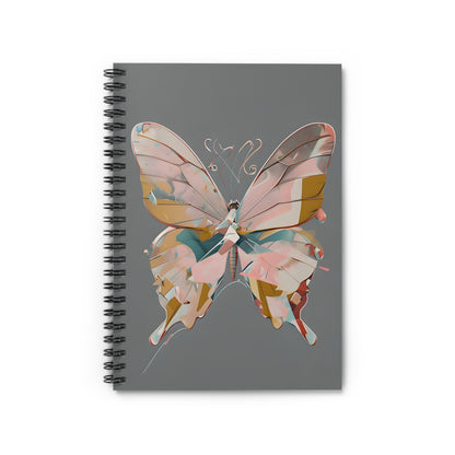 Mosaic Butterfly Spiral Notebook